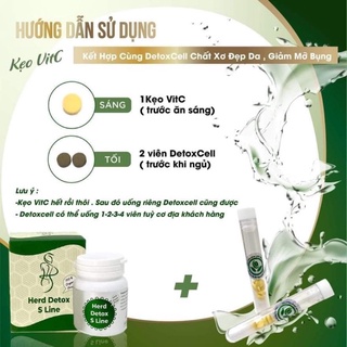 Combo Detox và kẹo VitC 7 ngày