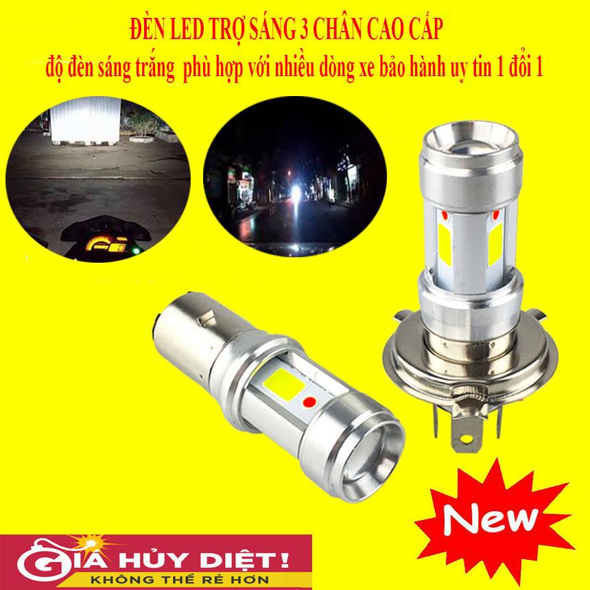 Đèn Pha Led Siêu Sáng, Đèn Pha Xe Máy Các Loại, Đèn Pha Moto Rtd 3 Chân,  Đèn Led Pha Cos,Bảo Hành Uy Tín