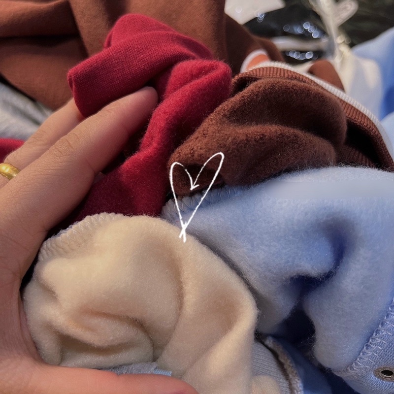 Áo khoác bomber nút bấm nỉ phối tay