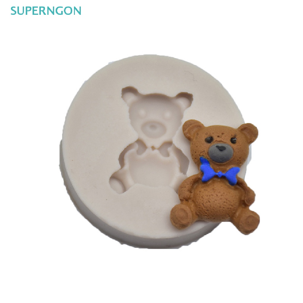 1 Khuôn Silicone TạO HìNh Chú GấU Dễ Thương Trang Trí BáNh
