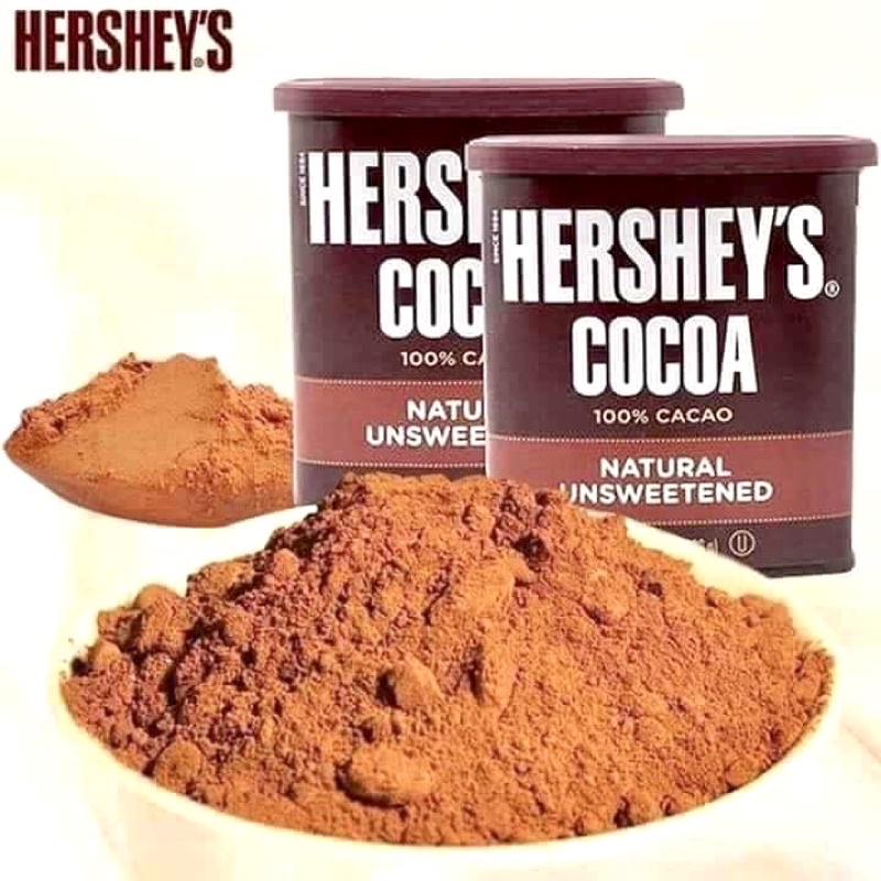 BỘT CACAO NGUYÊN CHẤT HERSHEY'S MỸ VỊ ĐẮNG SÁNH QUYỆN NGON MÊ SAY.