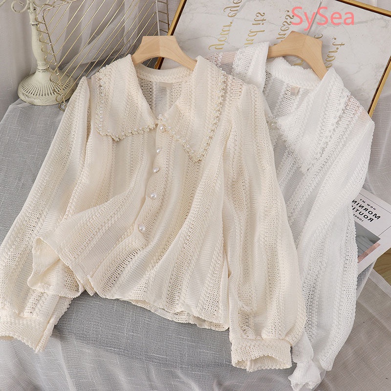 Áo Sơ Mi Chiffon Tay Dài Thời Trang Cho Nữ