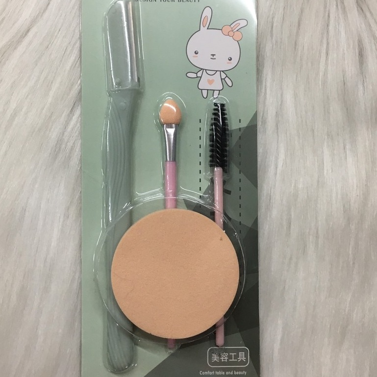 Cọ Trang Điểm, Bộ trang điểm mini 4 chi tiết cho nữ T2 - #cotrangdiem