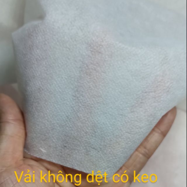 Vải không dệt có keo 7k/mét - 70k/10mét. Khổ 90cm. May khẩu trang, quần áo, túi xách, ủ phân bón cây trồng