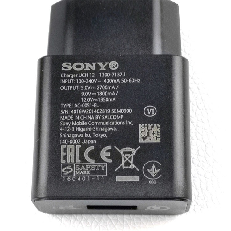 Sạc nhanh QC USB SONY xperia UCH12