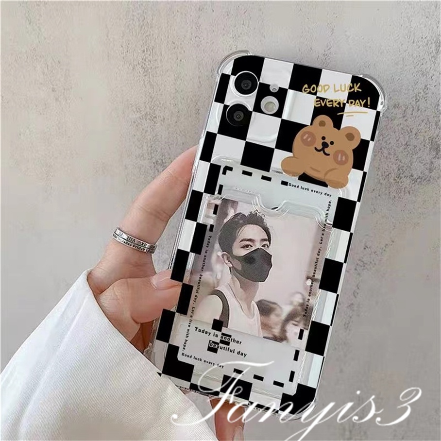 Ốp Điện Thoại TPU Mềm Trong Suốt Hình Gấu Cho IPhone 14 13 12 11 Pro Max X XR Xs Max 8 7 Plus SE 2020