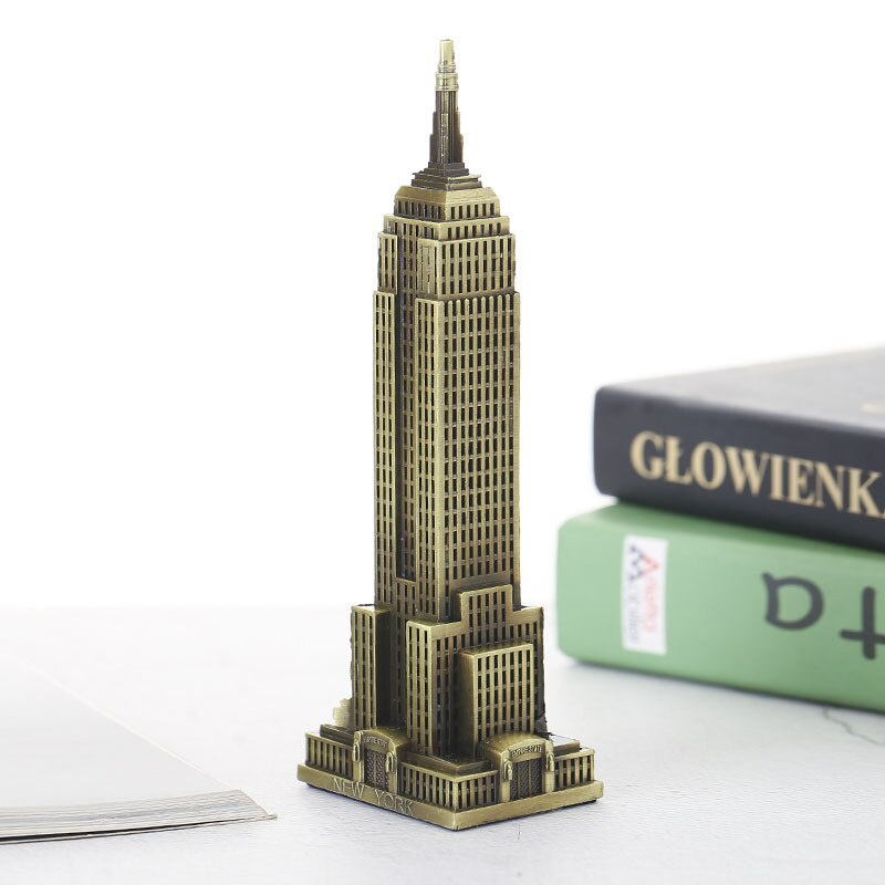Mô hình Tòa Nhà Empire State Building nước Mỹ bằng kim loại Cao 18/22cm