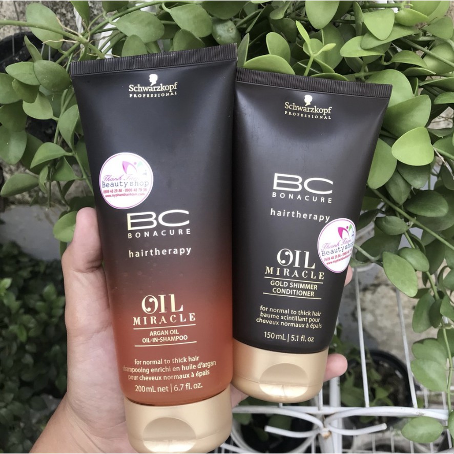 Dầu Gội Xả Dưỡng Tóc Schwarzkopf BC Oil Miracle 300ml/150ml ( mãu mới 2019 )