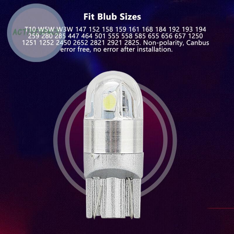 10 Bóng đèn Led T10 W5W Dc 12v 6000-6500k chuyên dụng dành cho ô tô