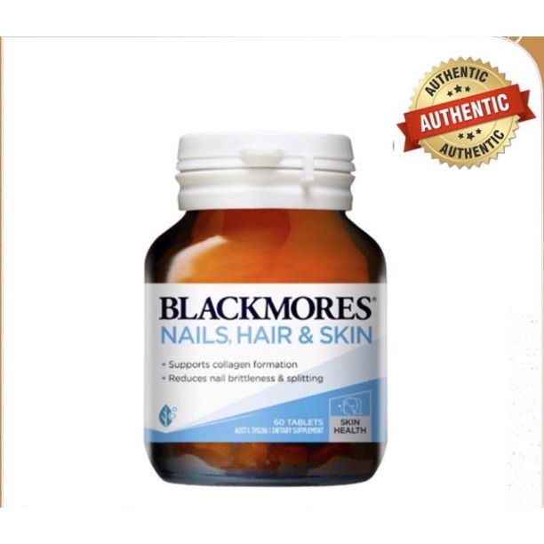 Viên uống tóc móng Blackmores Nail Hair Skin Úc 60 Viên- DATE XA, ĐỦ BILL