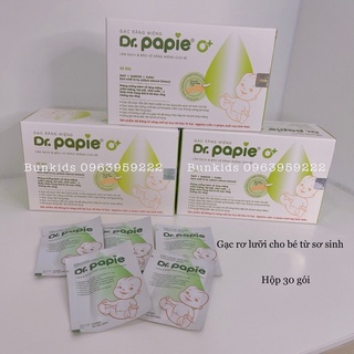 Gạc rơ lưỡi Dr.Papie cho bé (hộp 30 gói)