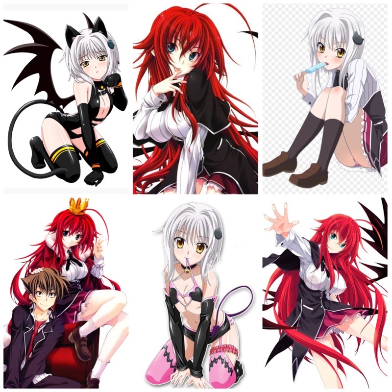 Tranh ảnh high school dxd 6 tấm a4 khác nhau / poster anime DXD