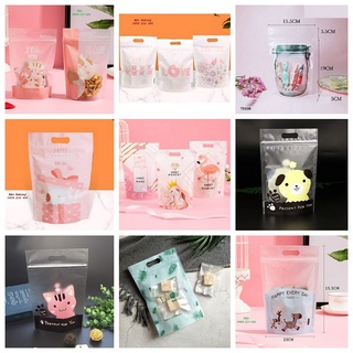 (Set 10 túi) Túi zip đựng bánh kẹo nhiều mẫu