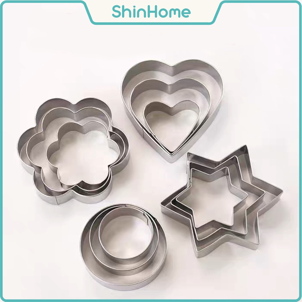 Set 12 khuôn tạo hình bánh quy, khuôn Cookie Cutter