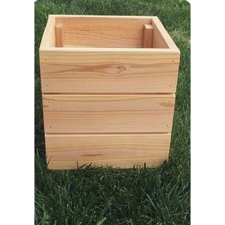 Chậu Gỗ trồng cây VUÔNG size 20*20*20 cm gỗ thông chống thấm nước I Decor, tiểu cảnh, trang trí nội ngoại thất, ban công