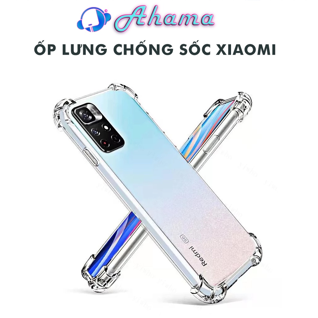 Ốp lưng Redmi 10C 10A 9 9A 9C Mi 9T Xiaomi 12T 11 Lite 5G 11T 11s 4G Note 11 Pro Poco X3 NFC C40 M2 trong suốt