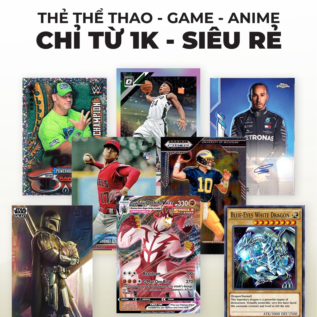Thẻ Sưu Tầm Tự Chọn Chính Hãng Topps Và Panini | The Lucky Cards