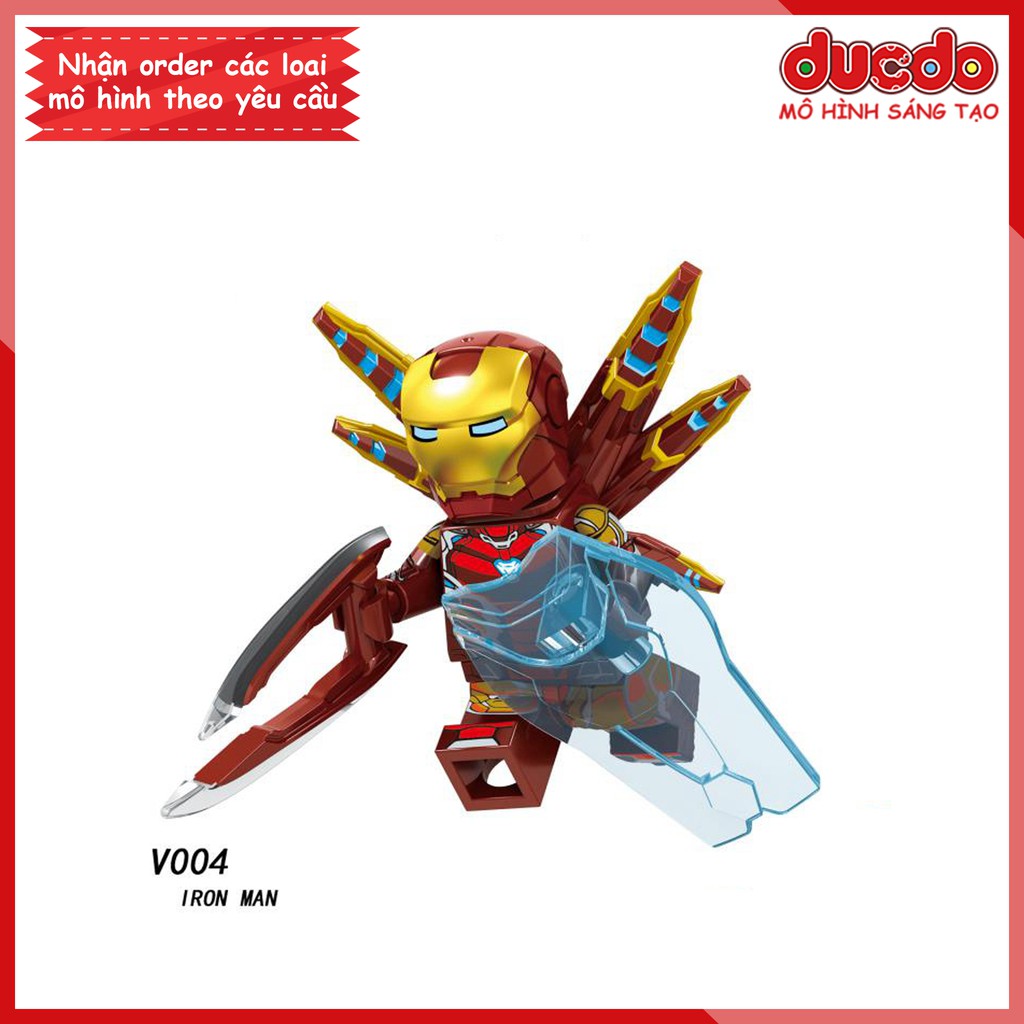 Minifigures các nhân vật End Game Thanos, Iron Man - Đồ chơi Lắp ghép Xếp hình Mô hình Mini EndGame V001 - V005