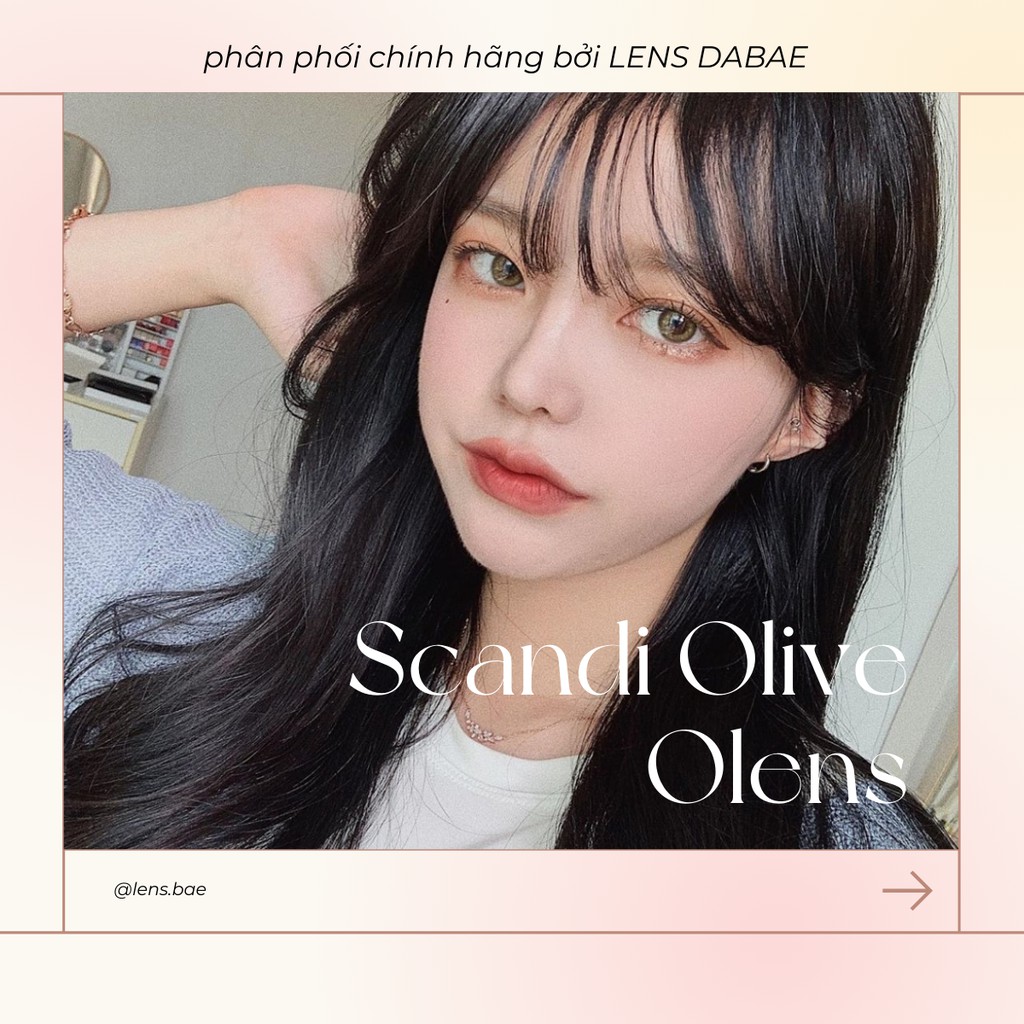 lens 1 ngày Olens | kính áp tròng cận Scandi Olive và Vivi rings