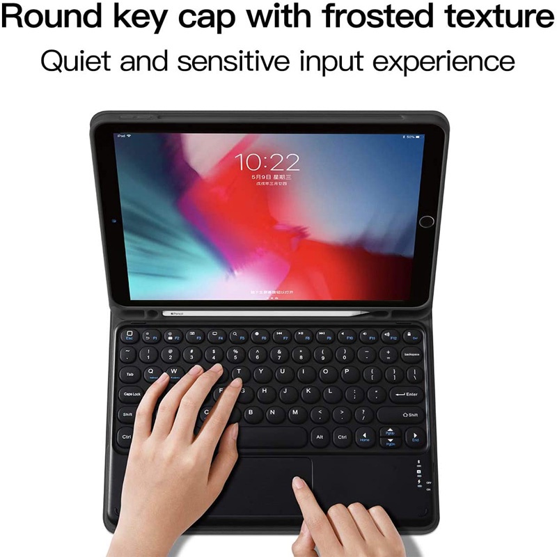 Hộp đựng bàn phím cảm ứng Bluetooth không dây cho Samsung Galaxy Tab A8 S6 Lite A7 S7 FE