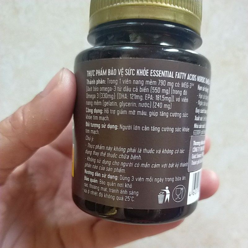 ESSENTIAL FATTY ACIDS NORDIC OMEGA3 Giảm mỡ máu, bảo vệ tim mạch Siberi | BigBuy360 - bigbuy360.vn