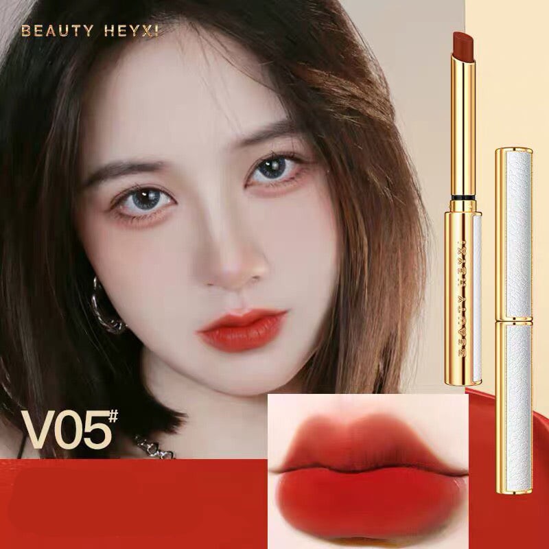 Son HEYXI BEAUTY Vỏ Da Sang Chảnh Cao Cấp Lên Màu Chuẩn Lì Không Trôi Son Lì Nội Địa Trung | BigBuy360 - bigbuy360.vn