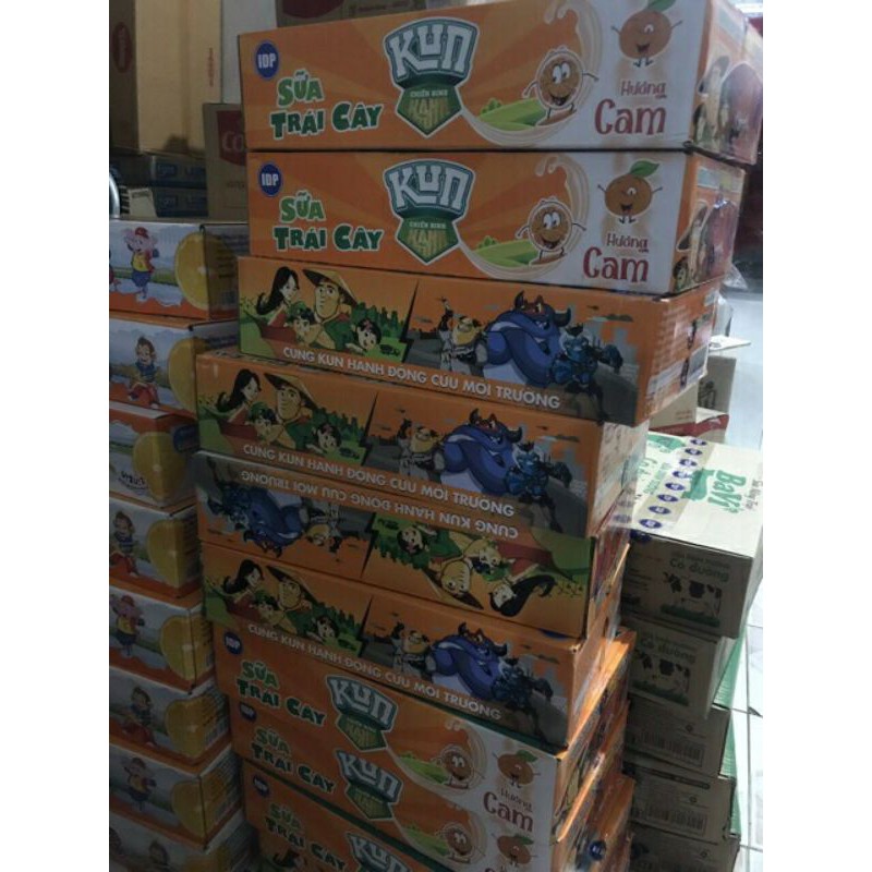 Thùng sữa trái cây Lif Kun 48 hộp x 110ml Đủ vị