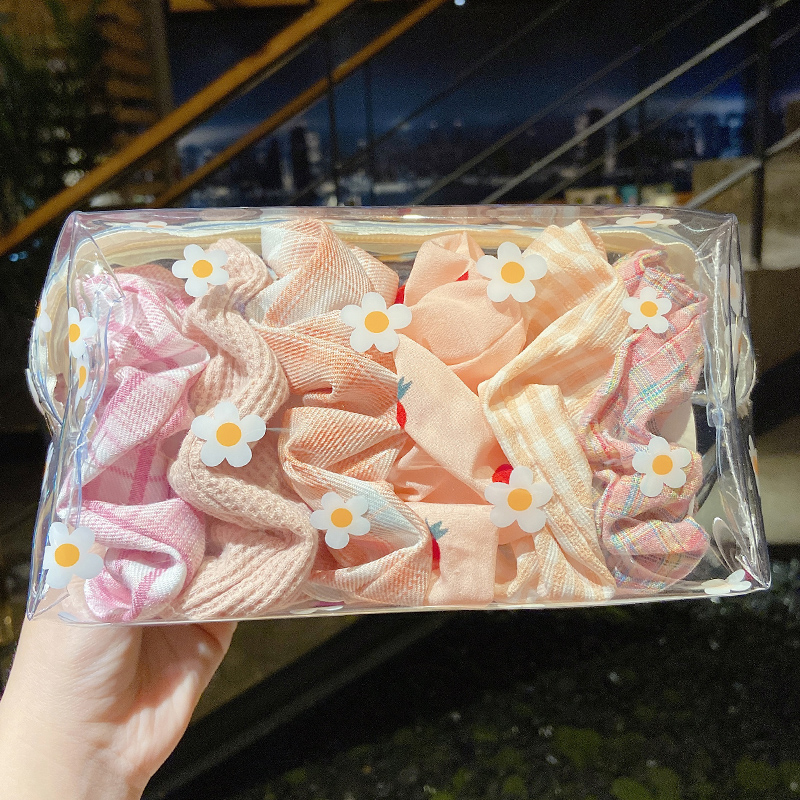 Set Scrunchies / Dây Buộc Tóc Nhiều Màu Sắc Phong Cách Hàn Quốc Thời Trang Cho Phái Nữ Dễ Thương