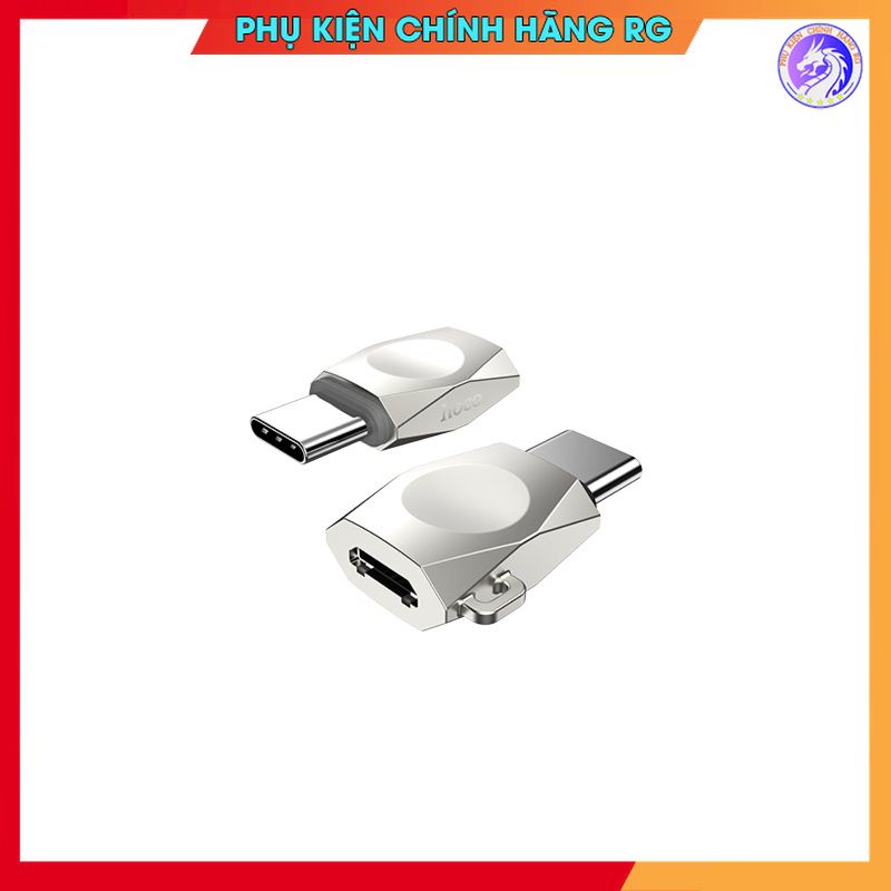 Đầu chuyển đổi Hoco UA8 type-c to micro usb hàng chính hãng bảo hành 12 tháng
