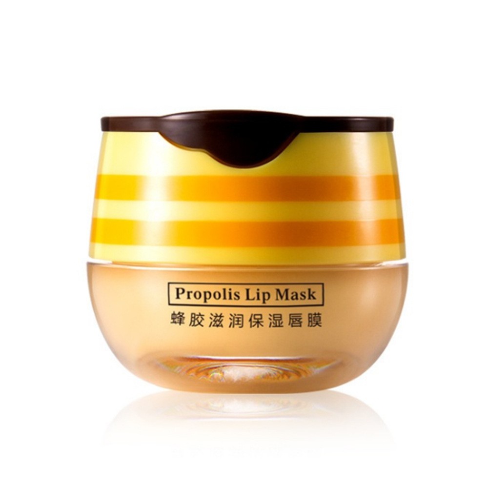 🌈🍓🍯 Mặt Nạ Ngủ Son Dưỡng Môi Propolis Lip Mask Chiết Xuất Mật Ong Rừng, Nha Đam Giúp Môi Mềm Mịn, Giảm Thâm , Nứt Nẻ