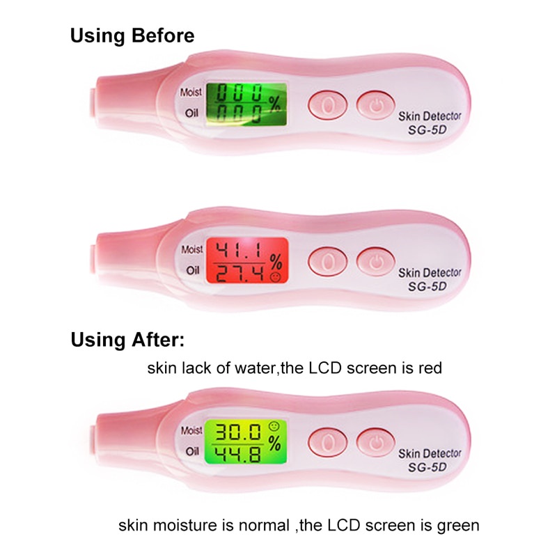 Máy Kiểm Tra Độ Ẩm Da Mặt Màn Hình LCD Chất Lượng Cao