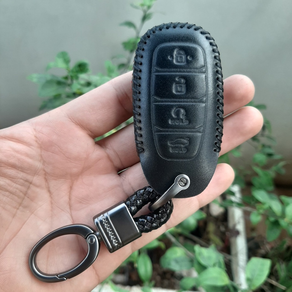 Bao Da Chìa Khoá Hyundai Accent 2021, 2022, 2023, ENLANTRA 2023  - Da Thật 100% - Bảo hành 2 năm