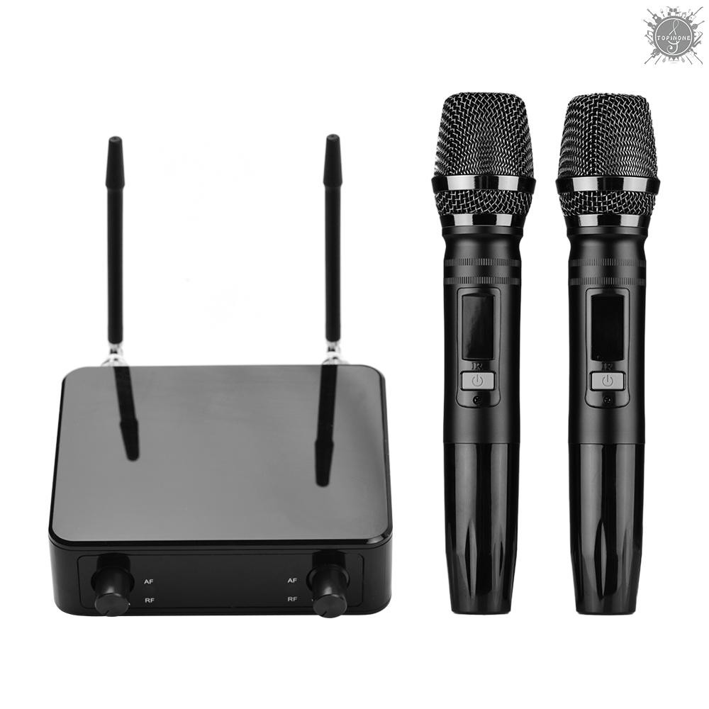 Bộ Micro Không Dây Uhf Kèm 1 Đầu Thu Và 2 Micro Cho Gia Đình / Hội Nghị