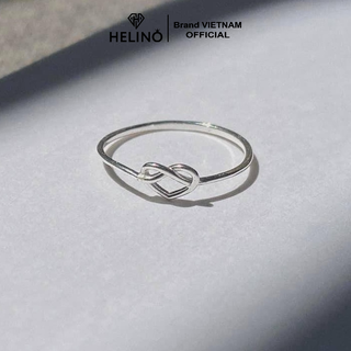 (HẾT HÀNG) Nhẫn bạc HELINO trái tim trơn basic xinh xắn N09