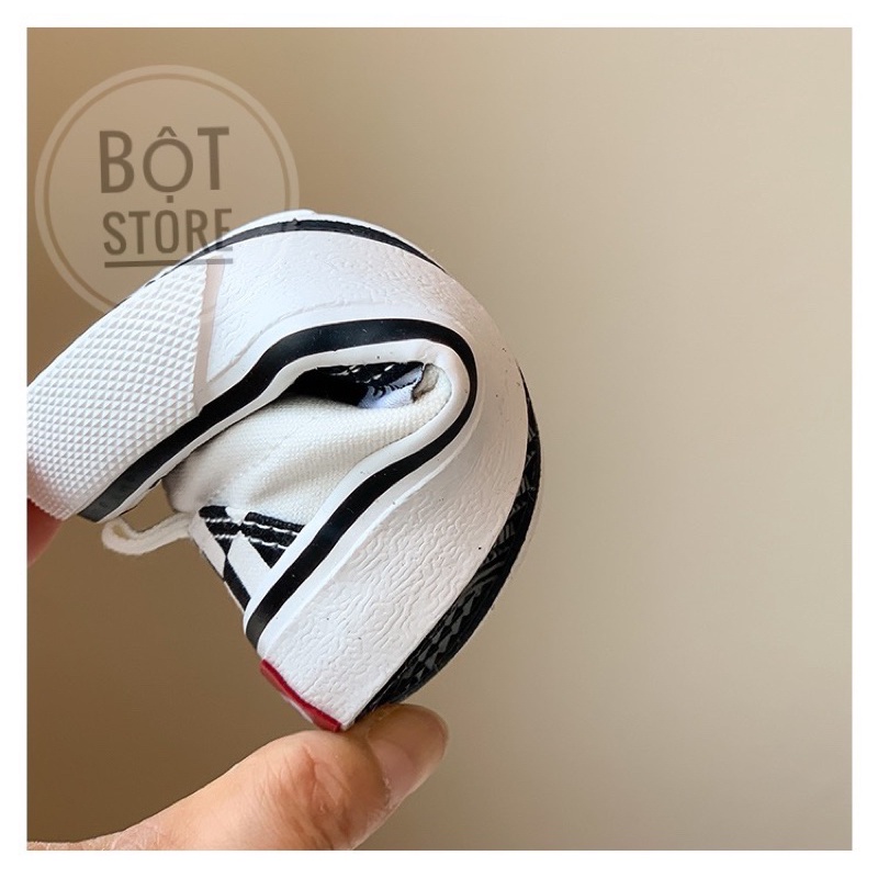 Giày dáng vans caro cho bé siêu mềm
