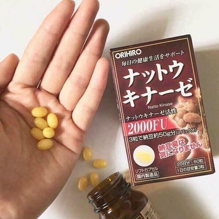[Orihiro] Viên Natto Kinase 2000fu ngăn ngừa tai biến chống đột quỵ