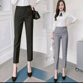 Quần baggy nữ cạp cao dáng chuẩn chất tuyết mưa quần tây