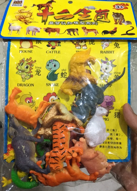 Bộ đồ chơi mô hình động vật 12 con giáp