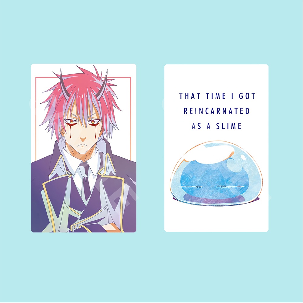 Ảnh card bo góc in hình Tensei shitara Slime Datta Ken Chuyển Sinh Thành Slime  ver ANI ART thẻ bo viền 5*8cm