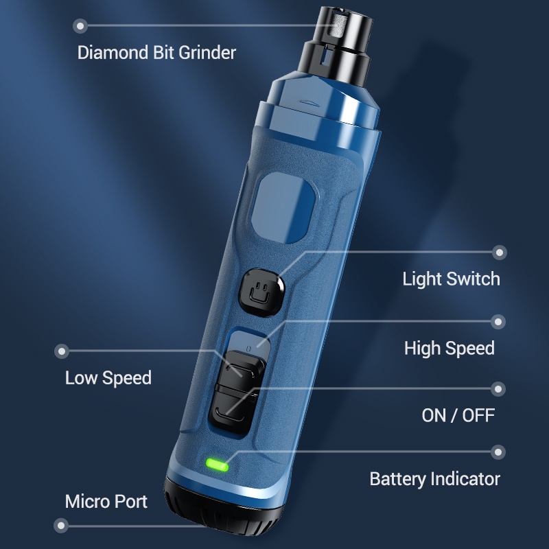 Máy mài móng ROJECO N30 cho thú cưng chó mèo sạc điện tiện lợi