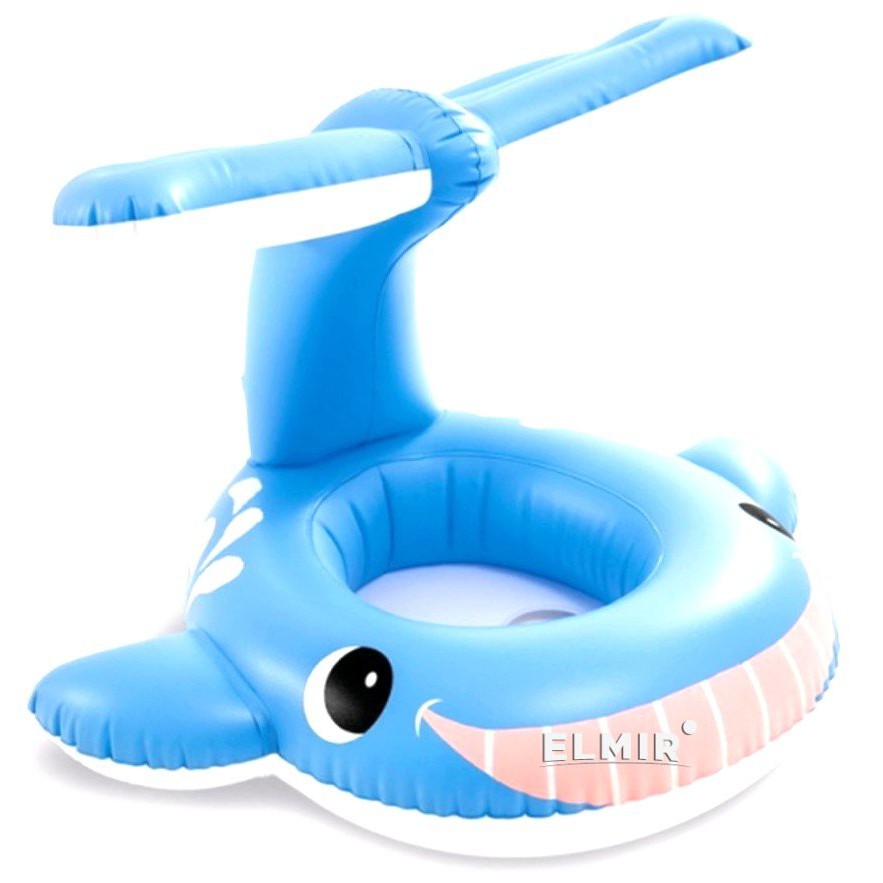Phao bơi xỏ chân cá voi xanh 56591- Bơm tay mini