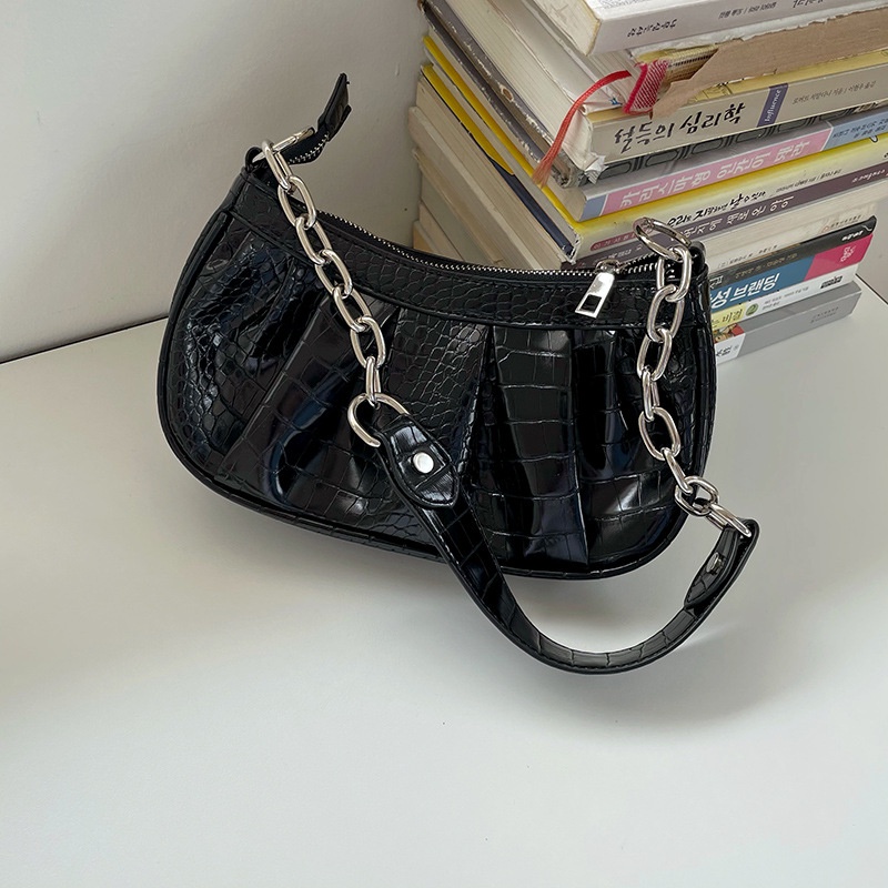 Túi xách nữ đeo vai đeo chéo dây xích may nhún bánh bèo tuyệt đẹp Capucha T20