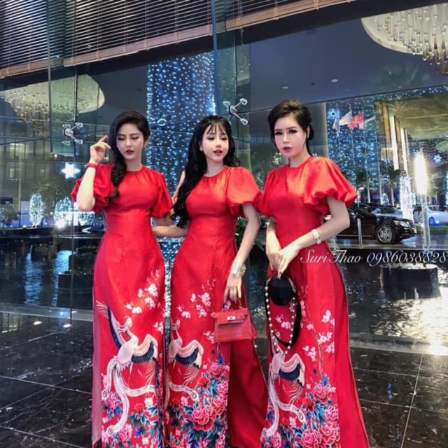 Áo dài gấm