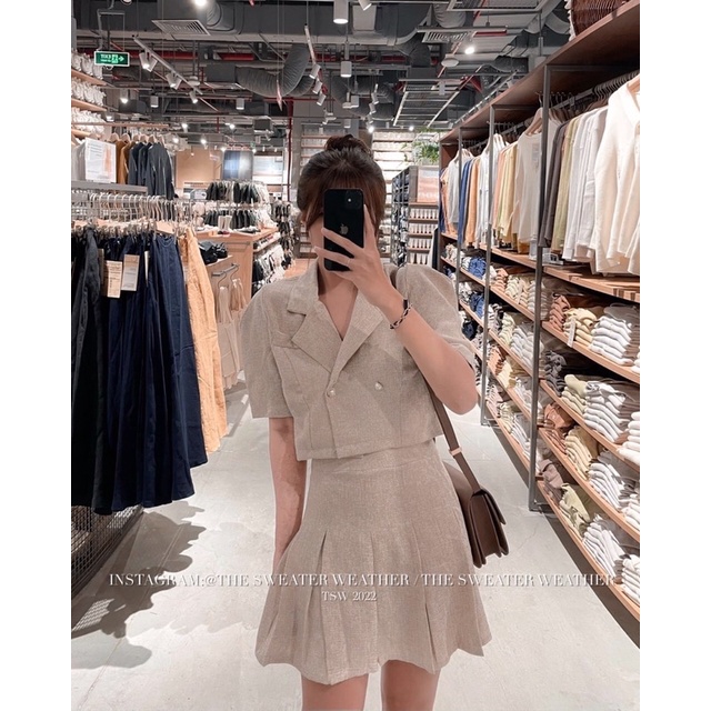 SET CV XẾP LI CỔ VEST