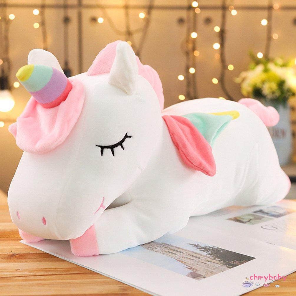 【OMB】 Plush Toy Soft Unicorn Doll Appease Sleeping Pillow Kids Room Decor Toys