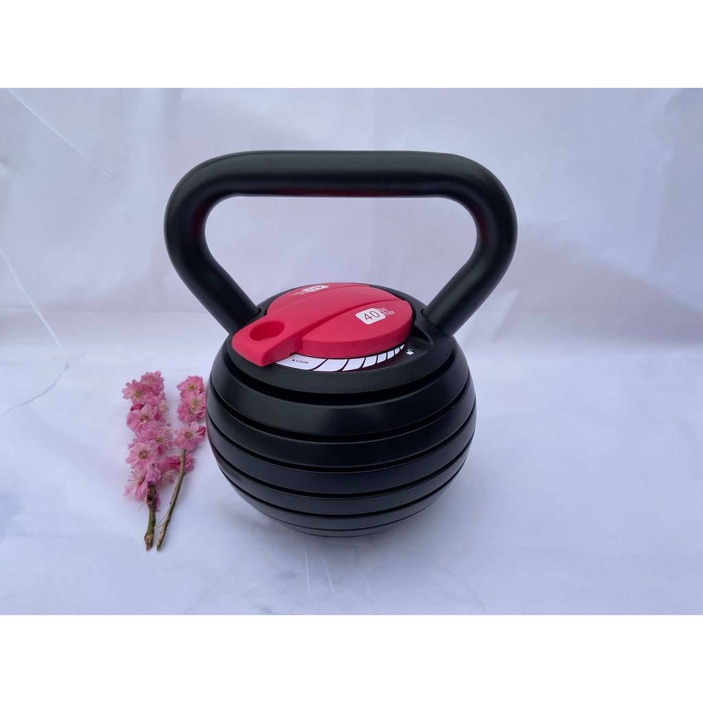 Tạ Bình Vôi-Tạ Quai Xách Điều Chỉnh 18kg Cao Cấp 100% Bằng Gang Thế Hệ Mới Nhất 2021