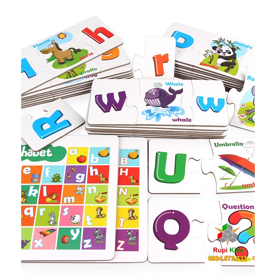 ❤️ Bảng chữ cái ❤️ Alphabet tiếng Anh - Ghép hình động vật