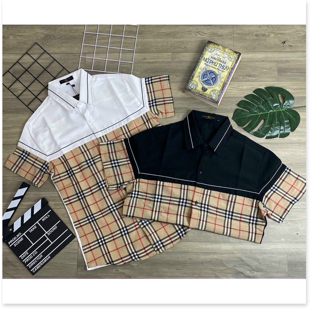 Áo sơ mi 3D phối caro ngắn tay cực đẹp phong cách mới cho ae KOKO MI FASHION