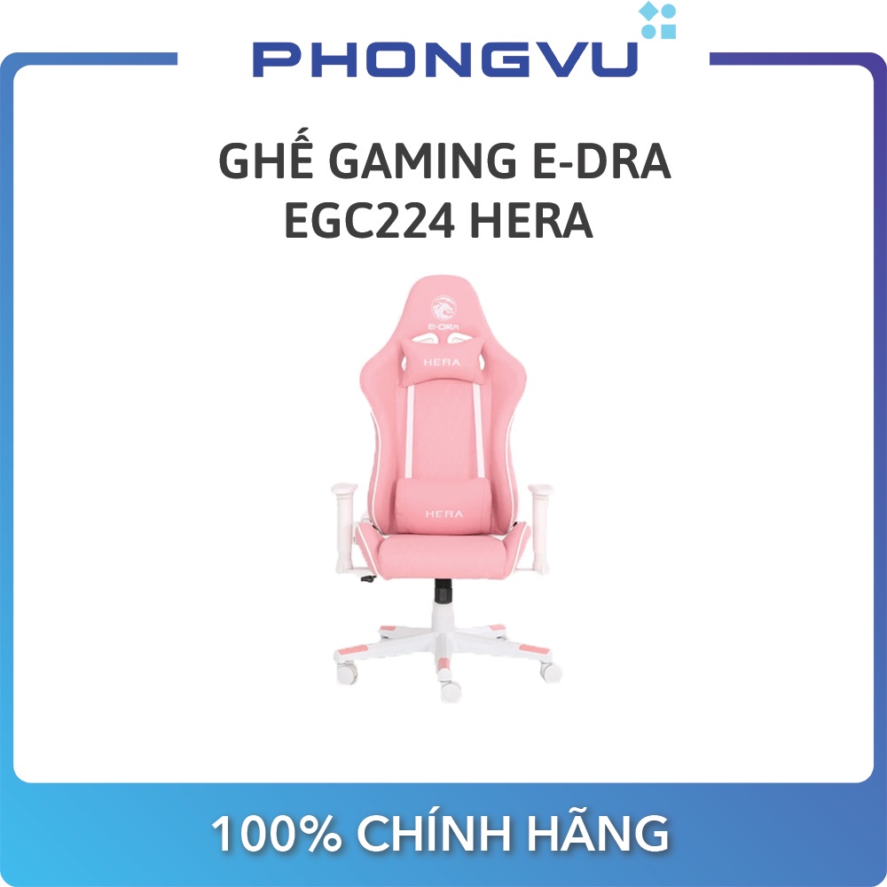 Ghế gaming E-dra EGC224 Hera (Hồng) - Bảo hành 24 tháng