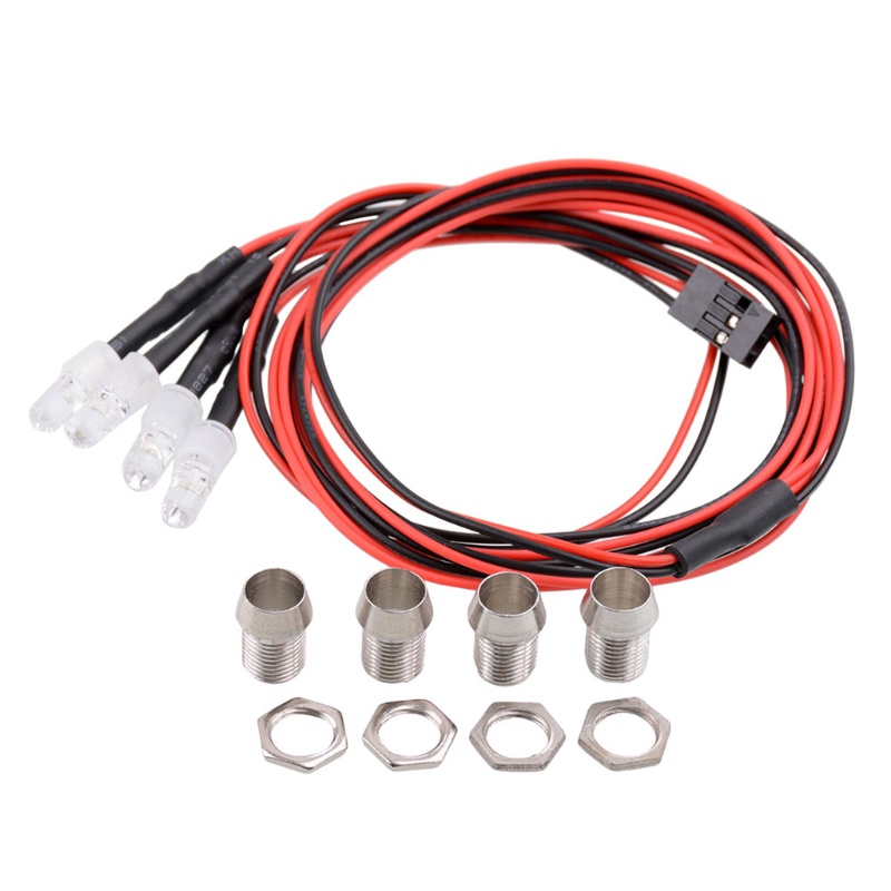 Bộ 4 đèn Led cho xe hơi điều khiển từ xa 1/10 1/8 | BigBuy360 - bigbuy360.vn